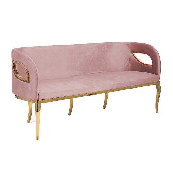 Baby Pink 3 Seater Sofa